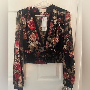 Divine Heritage woman’s floral crop top